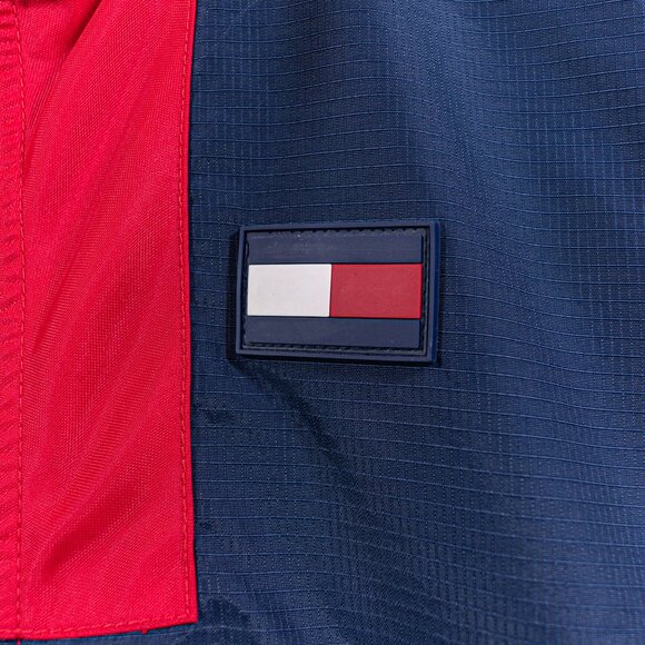 Tommy Hilfiger Flag Colorblock Windbreaker Jacket Large VTG Y2K Streetwear - Picture 4 of 12